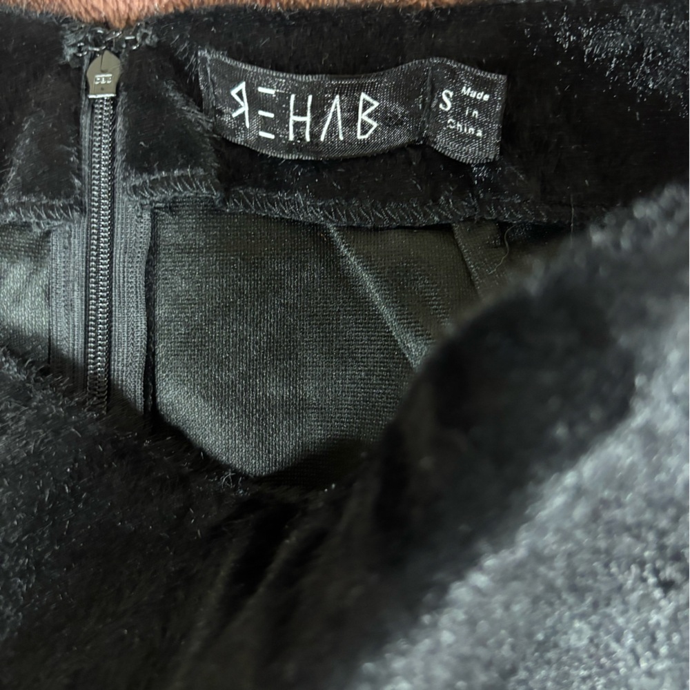Rehab Luxe Black Faux Fur Jacket - Picture 2 of 8